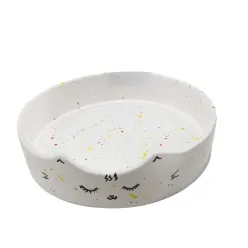 GXL Ceramic Cat Bowl with Cat Face Design