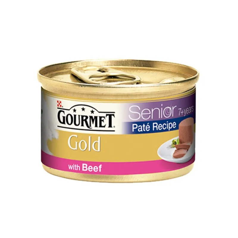 Gourmet Gold Canned Mous Adult Wet Cat Food With Beef