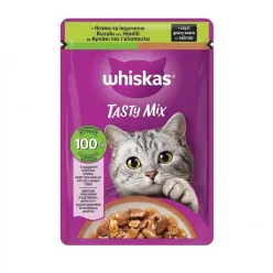 Whiskas Tasty Mix Adult Cat Food with Lamb & Turkey in Gravy