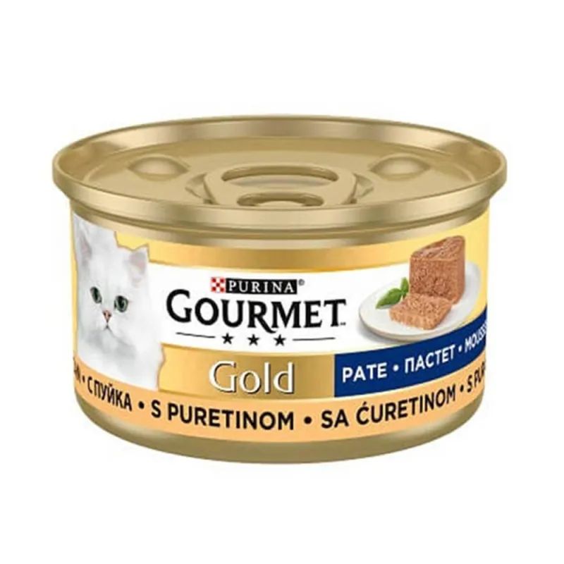 Gourmet Gold Canned Adult Wet Cat Food With Turkey Flavor