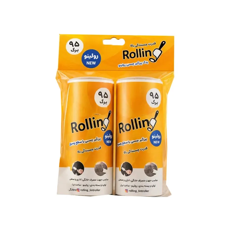 Rollino Sticky Surface Lint Roller Refill 95 Sheets