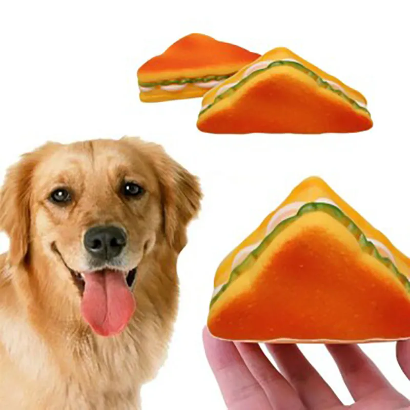PetVogue Healthy Chewing Squeaky Dog Toy Snack Shape