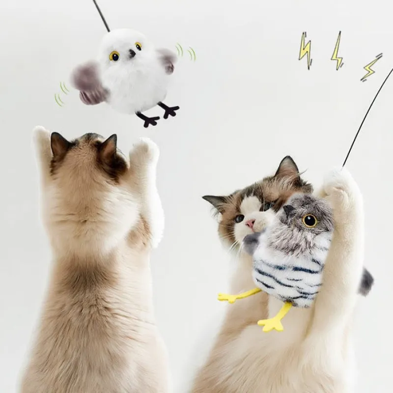 Petgravity Chubby Chirpie Flapping Bird Cat Toy
