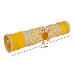 Foldable Cat Play Tunnel with Chick Toy