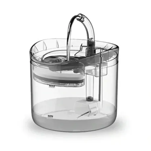 WF160 Round Transparent Automatic Pet Water Fountain 1.8L/61oz