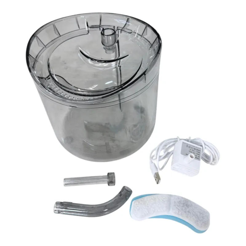 WF160 Round Transparent Automatic Pet Water Fountain 1.8L/61oz