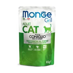 Monge Grill Adult Cat Rich in Rabbit Wet Food 85g