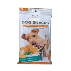 Howbone Dog Snacks Two In One Twist Stick Goat's Milk & Pumpkin Flavour