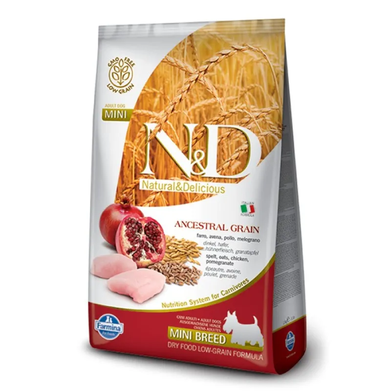 N&amp;D Mini Breed Adult Dry Dog Food With Chicken &amp; Pomegranate 