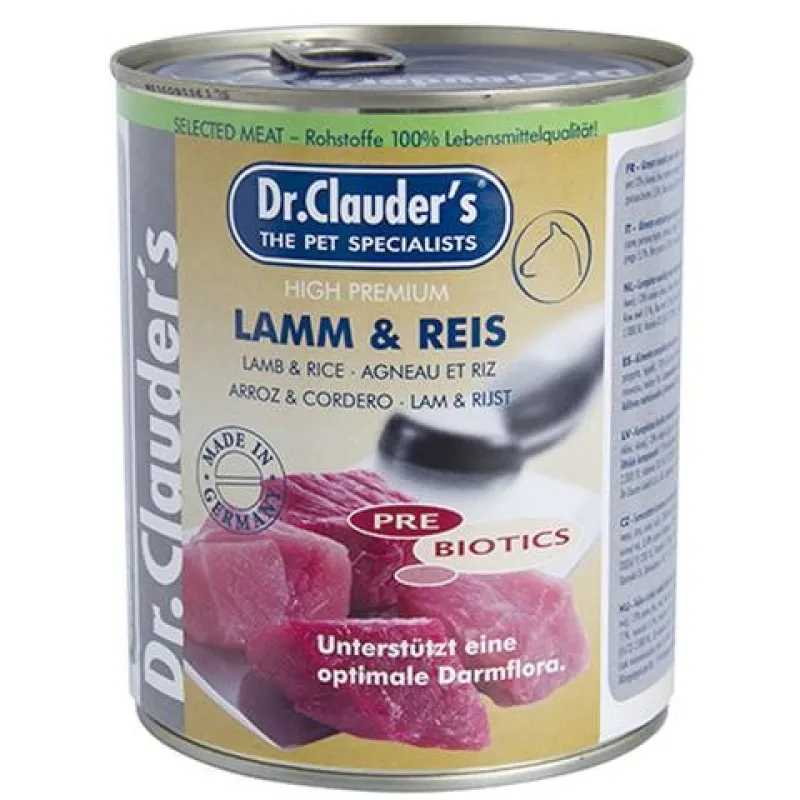 Dr.Clauders Canned For Dog Pre-Biotic With Lamb &amp; Rice