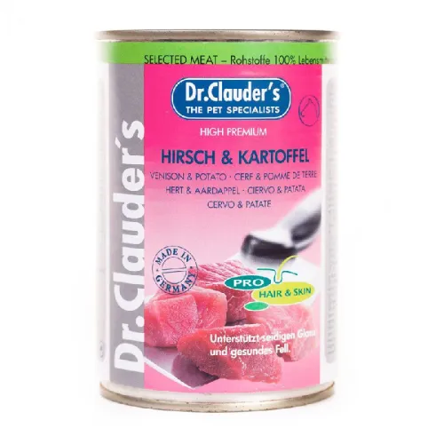 Dr.Clauders Canned For Dog Hair &amp; Skin With Venison &amp; Potato