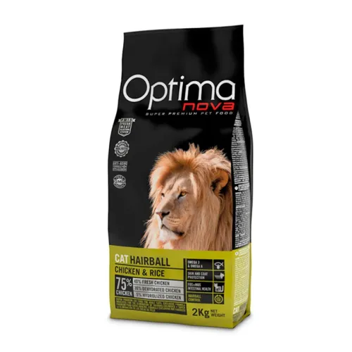 Optima Nova Cat Adult Hairball Chicken &amp; Rice