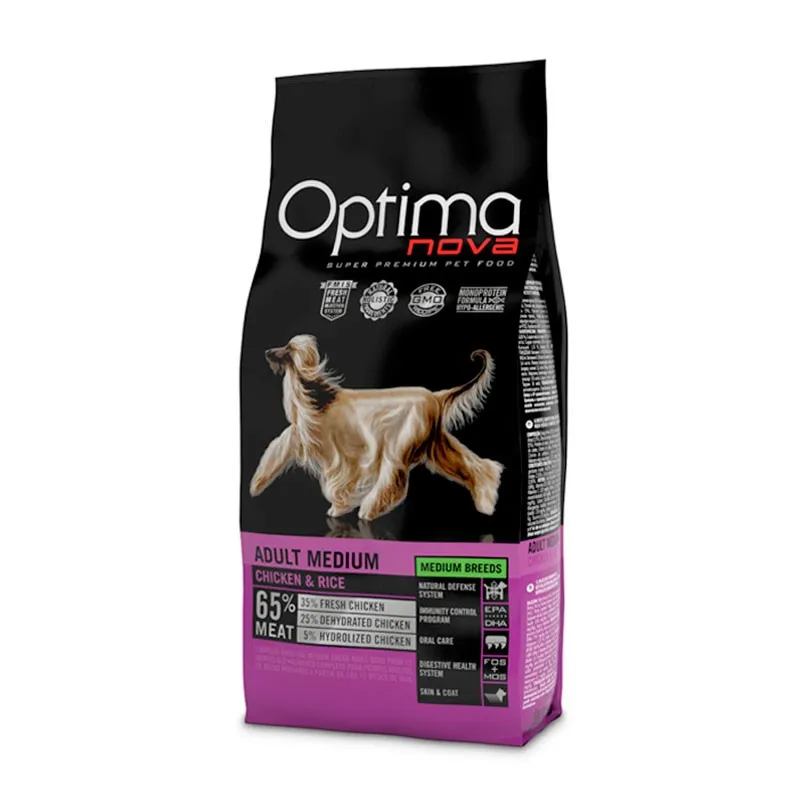 Optima Nova Dog Medium Adult Chicken &amp; Rice