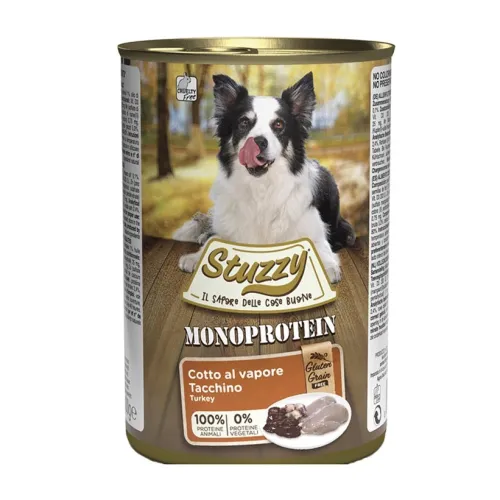 Stuzzy Monoprotein Canned Adult Wet Dog Food With Turkey Flavor