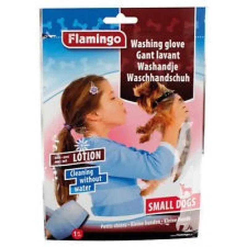 Flamingo Small Dog Washing Glove