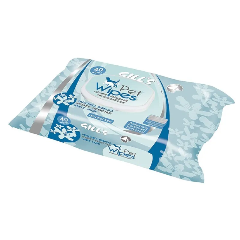 Gill’s Pet Cleaning Wipes White Musk