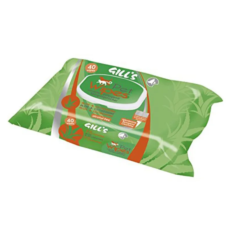 Gill’s Pet Cleaning Wipes Aloe Chlorhexidine