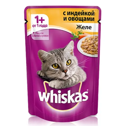 whiskas turkey &amp; vegetable gelly