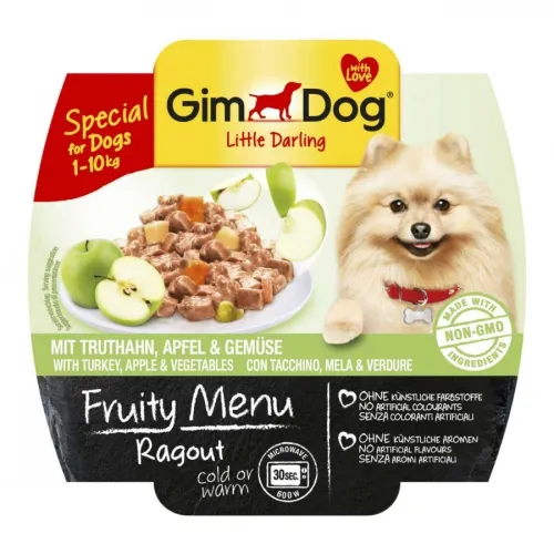 GimDog Ragu Special For Dogs With Turkey, Apple And Vegetable