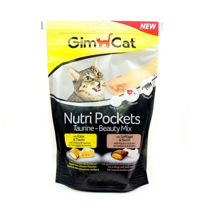 Gimcat - Nutri Pockets Taurine &amp; Beauty With Cheese And Poultry