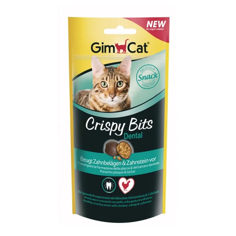 Gimcat Crispy Bits Dental Cat Treat With Chicken