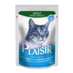 Plaisir Adult Cat Pouch Shrimp