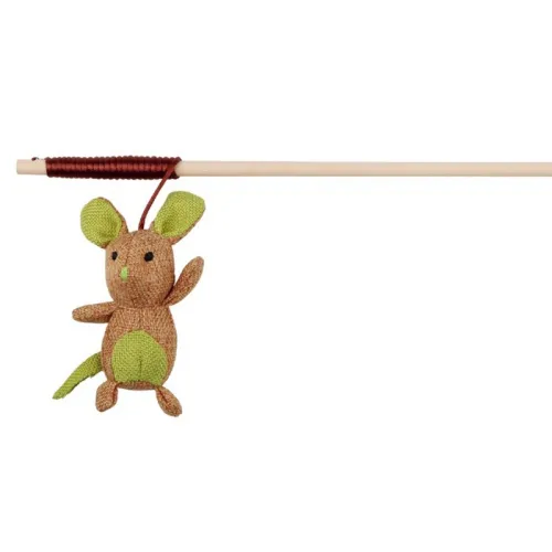 Trixie Playing Rod With Mouse