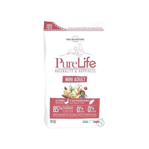 Flatazor Pure Life - Mini Adult With Duck & White Fish