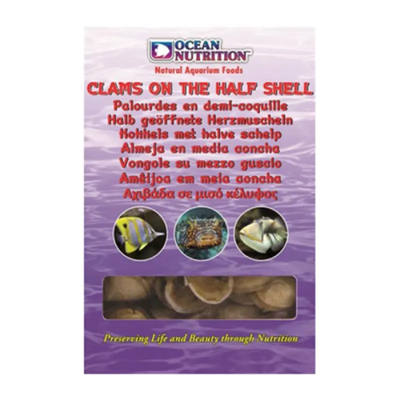 Ocean Nutrition Clams on the half Shell Frozen