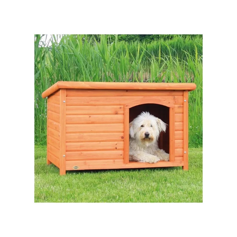 natura Dog Kennel with Flat Roof