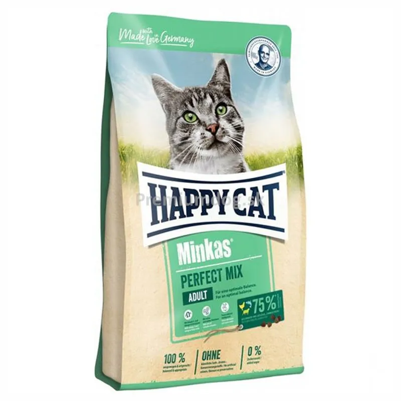 Happy Cat Minkas Mix Dry Food With Poultry &amp; Lamb &amp; Fish