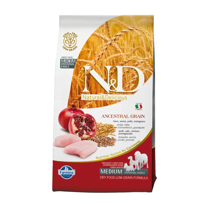 N&amp;D All Breed Adult Dry Dog Food With Chicken &amp; Pomegranate 