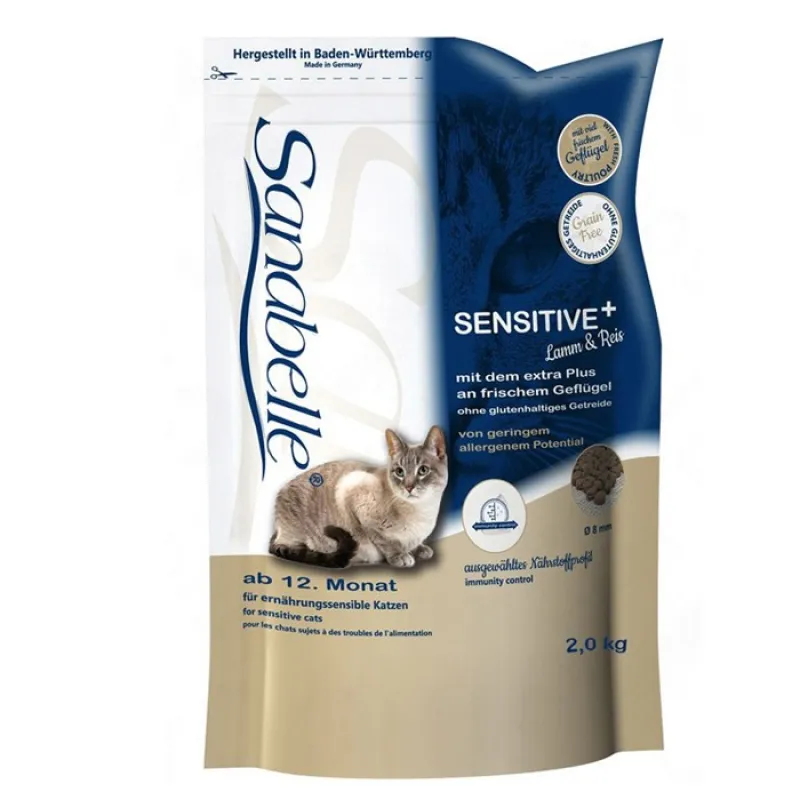 Sanabelle Sensitive Adult Dry Cat Food With lamb