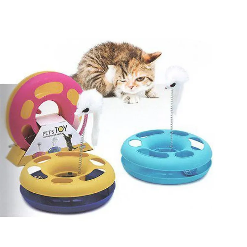 Cat toy with ball and mouse