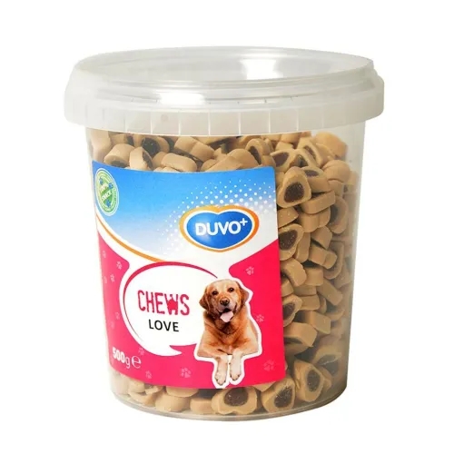 Duvo Plus Chews Love Dog Treat With Lamb &amp; Chicken &amp; Rice Flavor