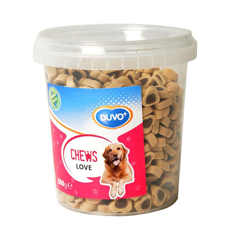 Duvo Plus Chews Love Dog Treat With Lamb &amp; Chicken &amp; Rice Flavor