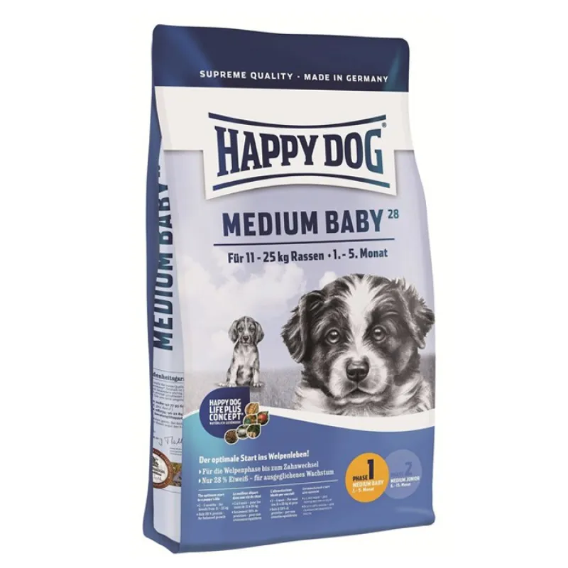 HappyDog Medium Breed Puppy Dry Dog Food With Chicken