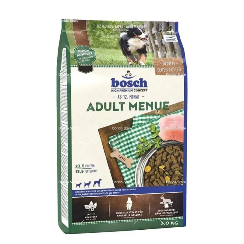 Bosch Adult Menue Dry Dog Food With Beef ، Chicken &amp; Vegetabel Flavor