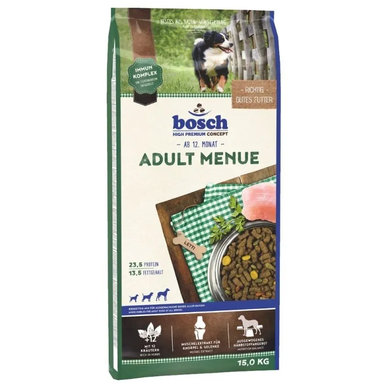 Bosch Adult Menue Dry Dog Food With Beef ، Chicken &amp; Vegetabel Flavor