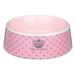 Trixie Dog Price Ceramic Bowl Pink