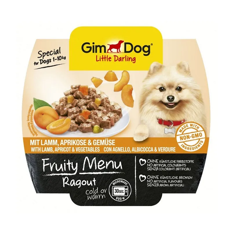 GimDog Ragout Special For Dogs With Lamb, Apricot And Vegetables