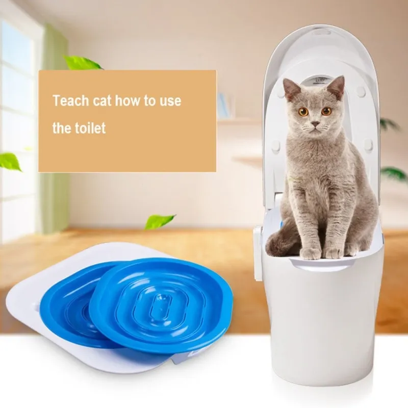 Pet Cat Toilet Training Kit Cats Seat Kitten