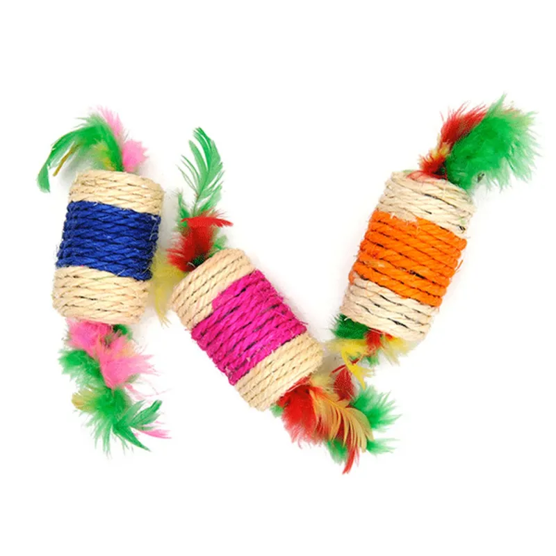 Cat Toys Rolling Sisal Scratching