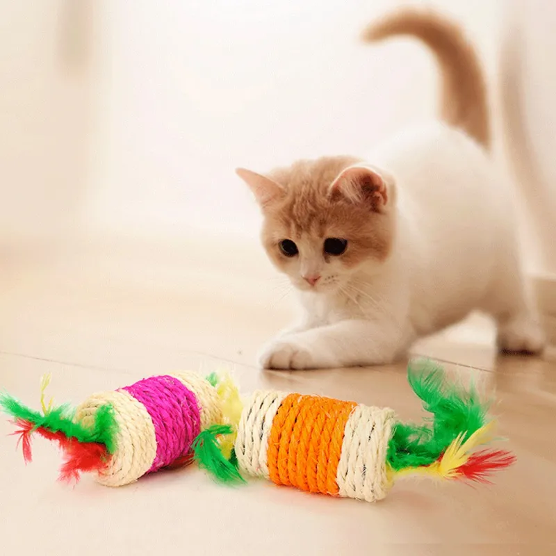Cat Toys Rolling Sisal Scratching