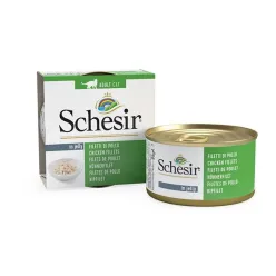 Schesir Canned Adult Wet Cat Food With Chicken Fillets Flavor