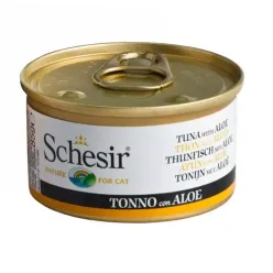  Schesir Canned Wet Cat Food With Tuna &amp; Aloe Vera In Jelly