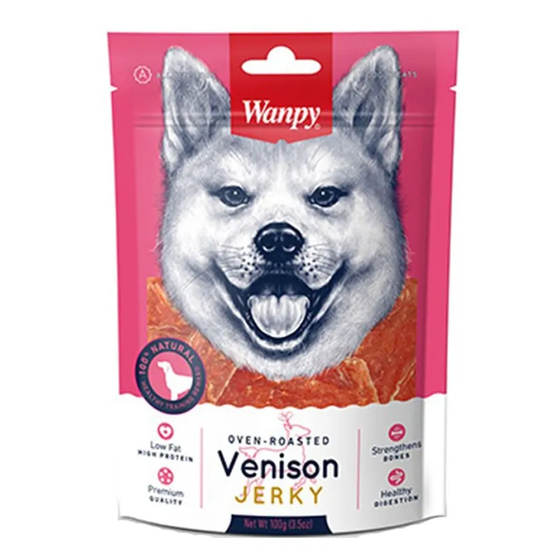 Wanpy Jerky Dog Treat With Venison Flavor