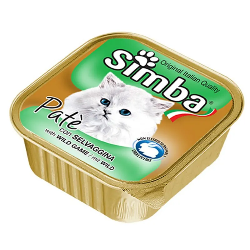 Simba Pate Voom Adult Wet Cat Food With Wild Games Flavor