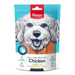 Wanpy Soft Jerky Dog Treat With Chicken Flavor And Cheese Slices