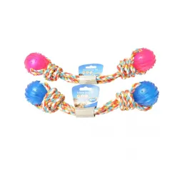 Tpr 2 ball with cord Blue / pink 